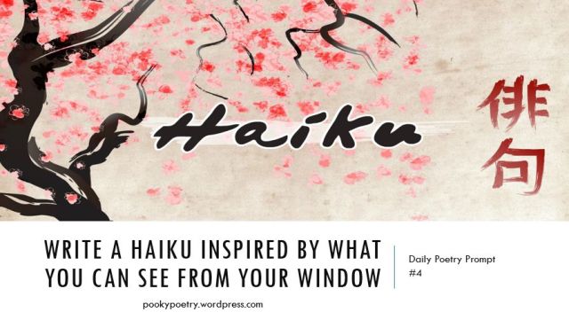 Write a Haiku inspired by what you can see from your window
